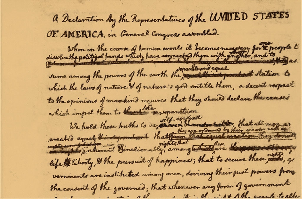 美国独立宣言 United States Declaration of Independence